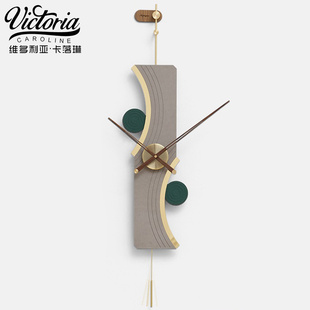 饰品 创意背景墙面装 个性 现代简约艺术轻奢时钟表挂钟客厅家用时尚