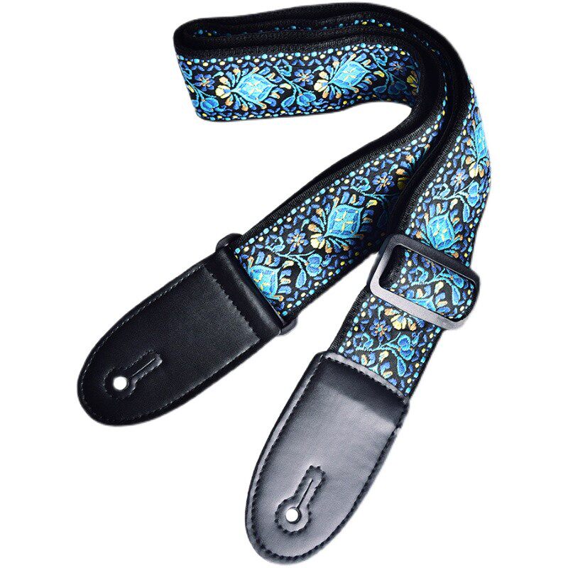 个性民谣吉他背带加宽刺绣吉他带子电吉他M背带贝司木吉他通用肩