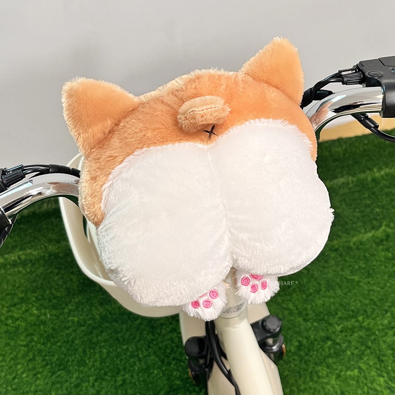 电动车防撞头软垫保护垫可爱卡通公仔电瓶车儿童座椅前置防碰头垫