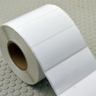 纸不干胶标签贴纸白标条码 打印纸80 M35 铜版