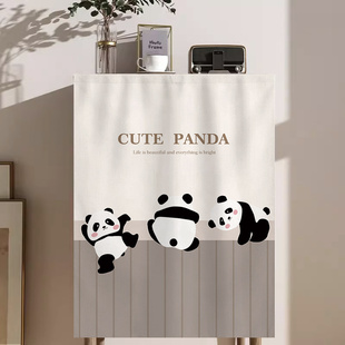 柜子遮挡帘e厨房免打孔门帘橱柜衣柜防尘布帘置物鞋架遮丑帘子简