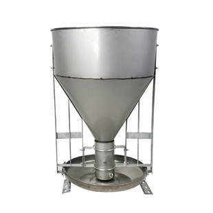 不锈钢干湿猪食槽育肥母猪自动下料器猪用料槽喂料器W大猪仔猪料