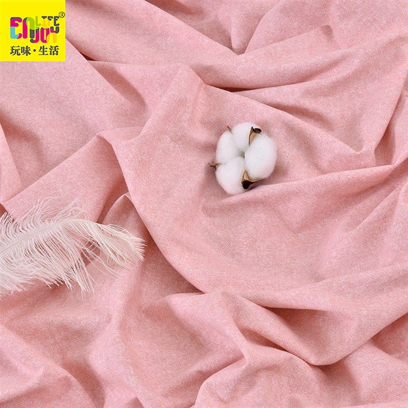 21秋冬新款圆床四件套床裙式全棉床品日式套件磨S毛可定制条纹蓝