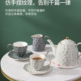 轻奢陶瓷咖啡杯碟高档精致英x式 高级 下午茶杯子欧式 茶具茶杯套装