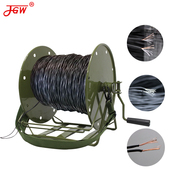 被复线三铜四钢500米701镀锡抗拉伸放线车通讯电话线广播喇叭线