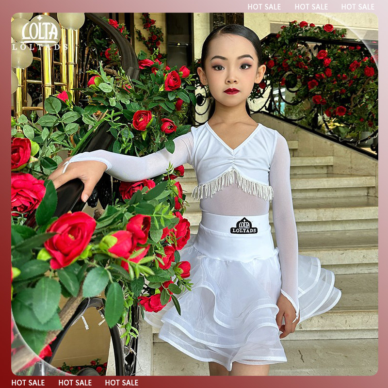 洛利塔儿童舞蹈练功服幼儿女童拉丁舞套装幼儿网红练习表演演出服