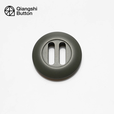 绿色黑色纽扣西服大衣织带扣圆形