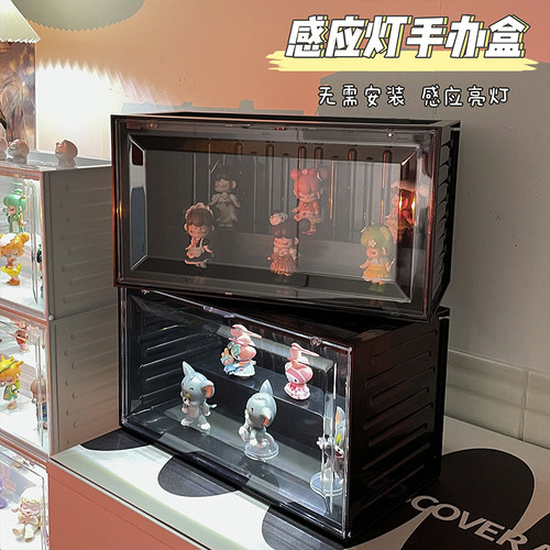 集装箱感应发光盲盒展示架可叠加