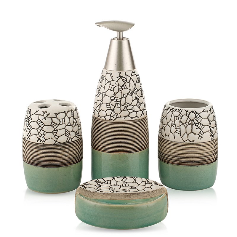 ceramic bathroom accessories 4 piece set bath gift set
