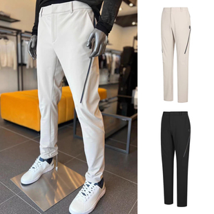 外贸原单高尔夫男士球裤时尚百搭休闲裤户外运动直筒宽松气质长裤
