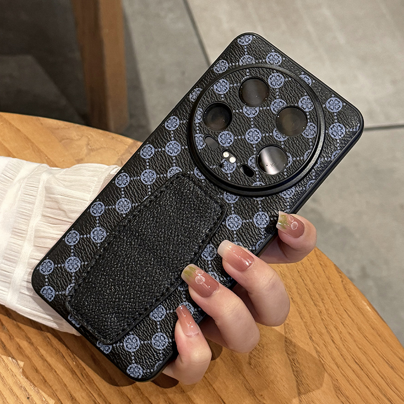 适用于小米15ultra手机壳新款xiaomi14ultra保护套创意皮支架镜头全包防摔高级感13u外壳男女生12SU斜挎挂绳