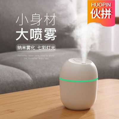 跨境小型加湿器香薰机家用车载usb桌面创意萌宠雾化器humidifier
