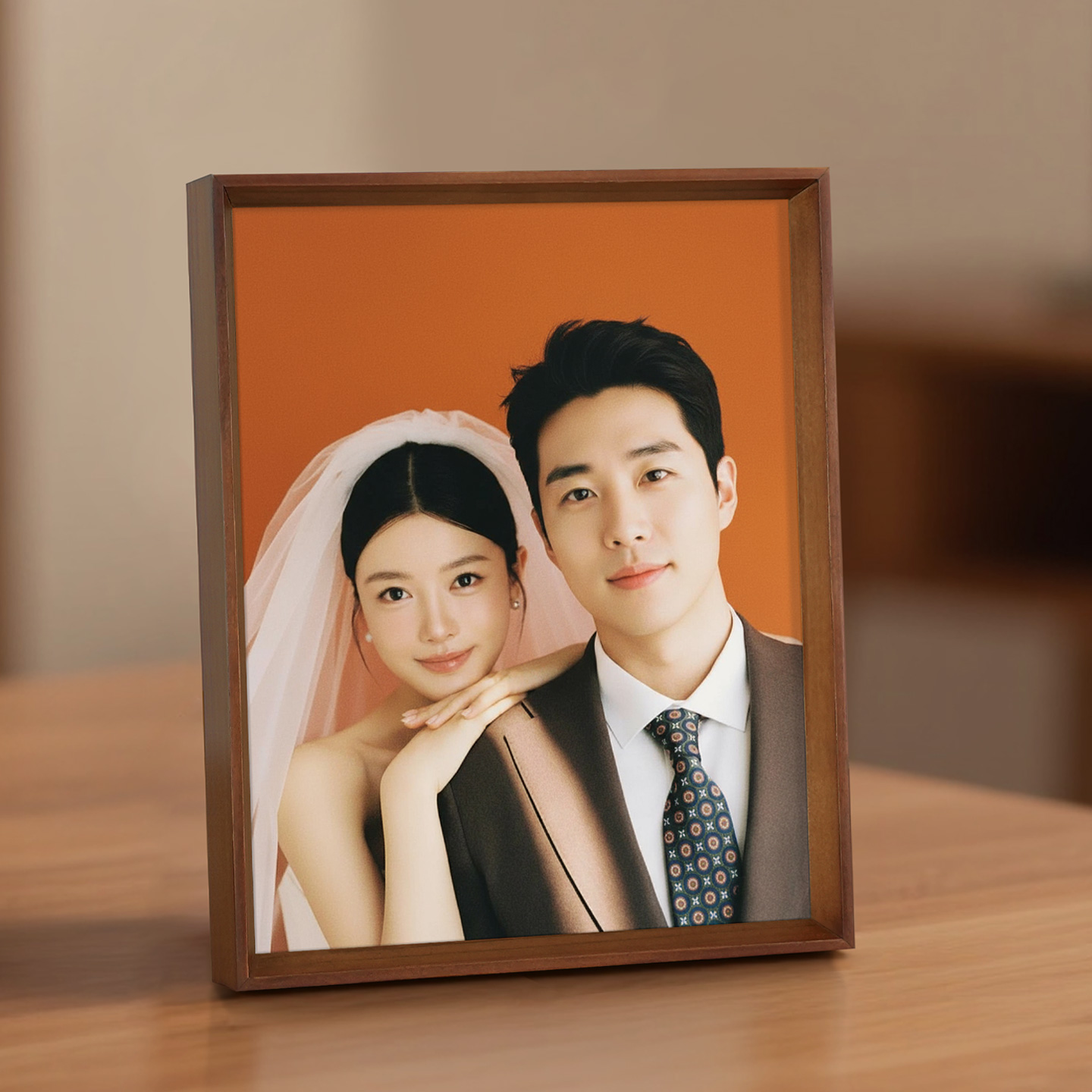 桃智高级感婚纱照相框摆台洗照片