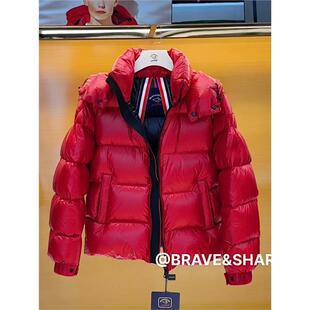 BRAVE&SHARK 抗冻加厚高奢95亮面白鹅羽绒服女外套 勇士鲨鱼男冬季