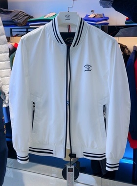 BRAVE&SHARK/勇士鲨鱼春秋季夹克衫男时尚刺绣棒球领青年休闲外套