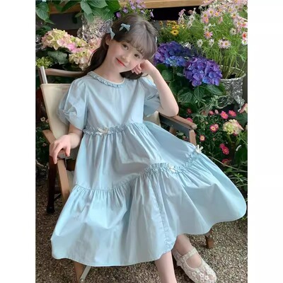 女童连衣裙夏装小女孩休闲公主裙