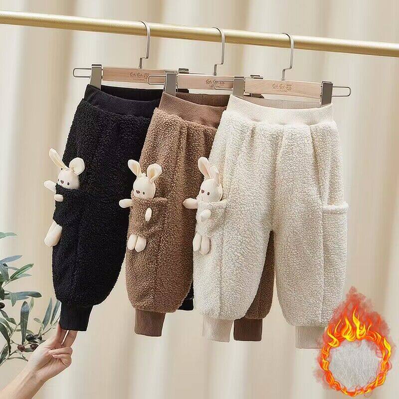 女童羊羔绒裤子冬季2025新款中小童外穿兔子加绒女宝宝加厚棉裤潮,童装/婴儿装/亲子装,裤子,淘宝优惠券,粉丝福利购,淘宝优惠卷