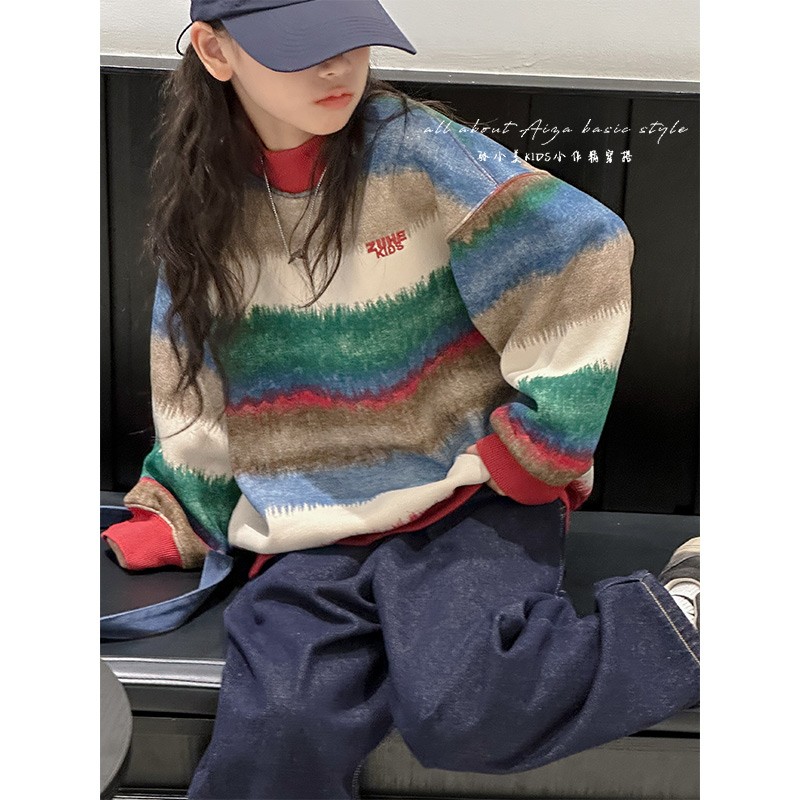 女童卫衣秋装中大儿童上衣秋冬装