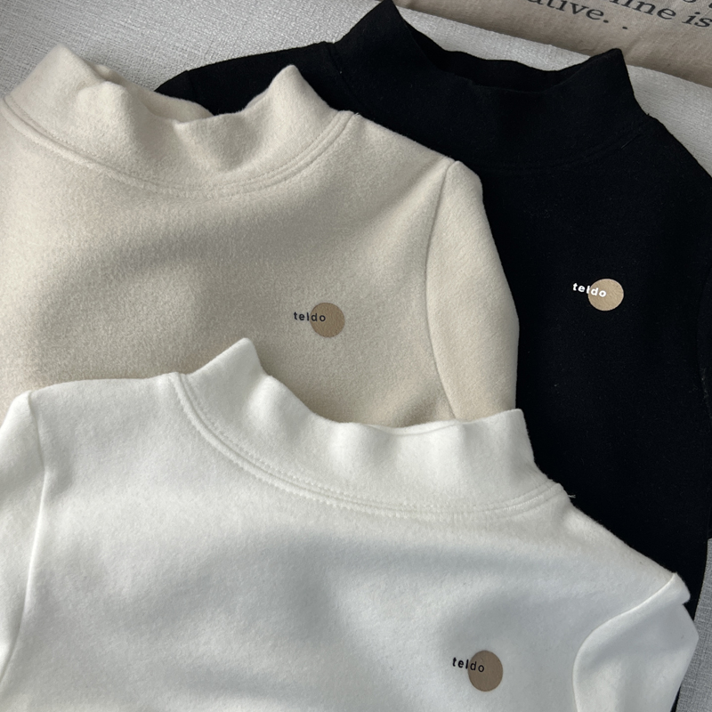 男童打底衫德绒女童长袖t恤内搭