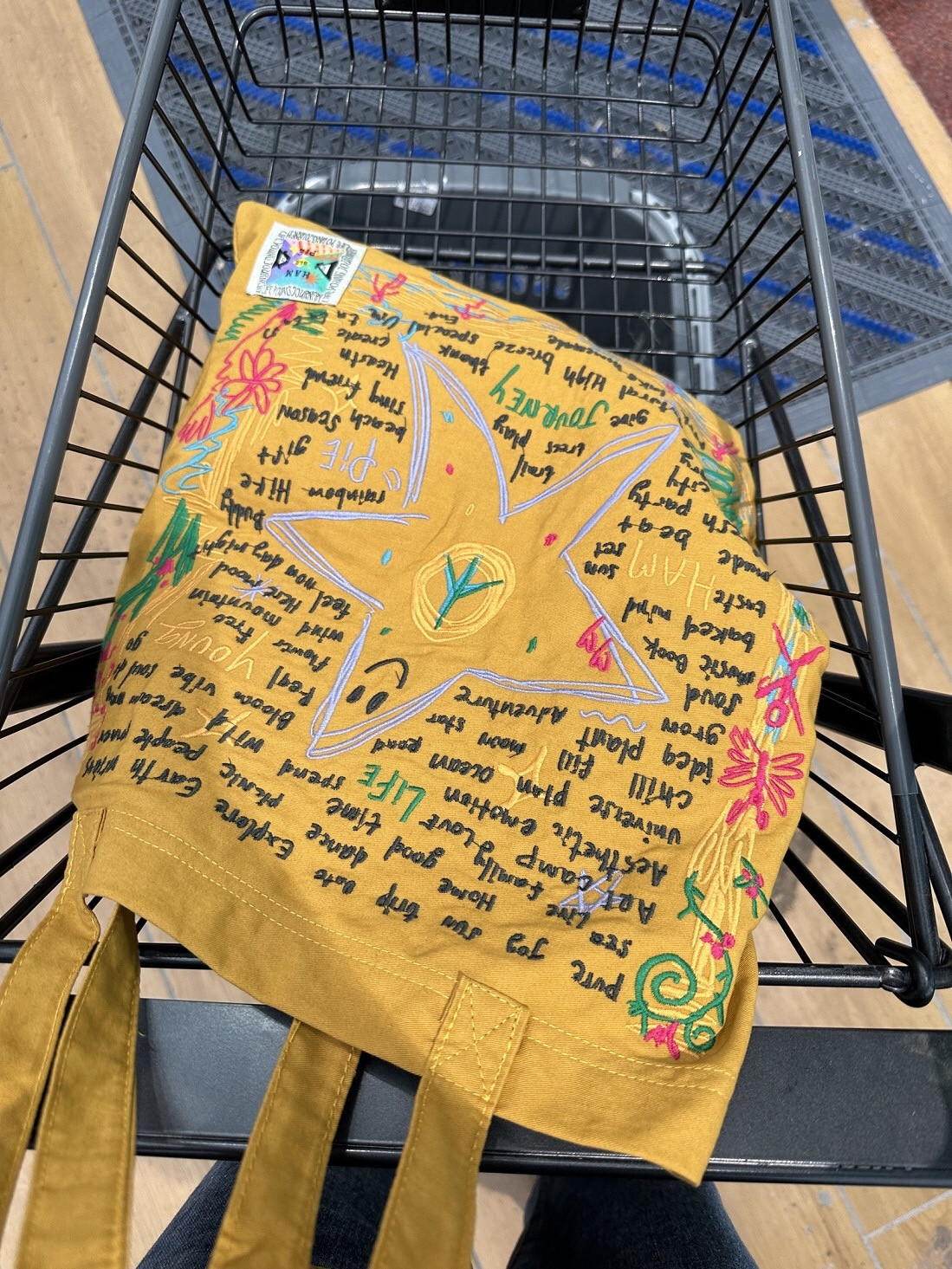 泰国小众hamblepie刺绣帆布包大容量复古单肩托特包时尚购物袋,箱包皮具/热销女包/男包,时尚帆布包,淘宝优惠券,粉丝福利购,淘宝优惠卷