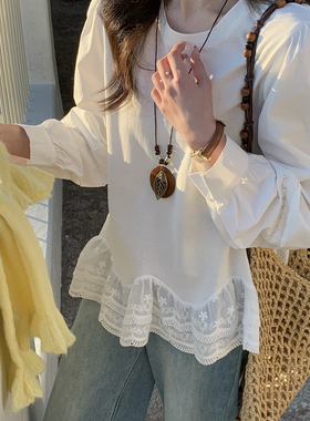 米米早春氛围感穿搭韩系精致百搭小衫MT230