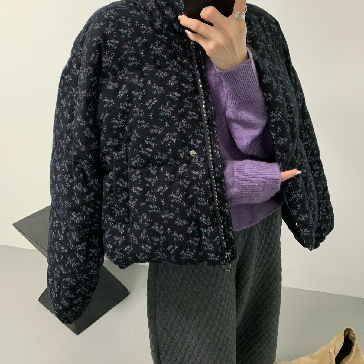 米米BLOOM(SUNO)-计款高充绒新国标95白鸭绒保暖羽绒服外套61005-