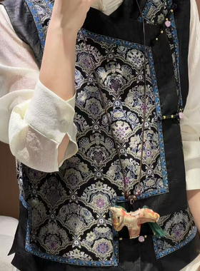 米米丝龟裂纹马甲高级感满满马甲（含100真丝）(新中式)zl-65A391