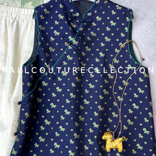 米米中式国风复古小马提花织锦马甲(含30真丝)(无配件)16648899