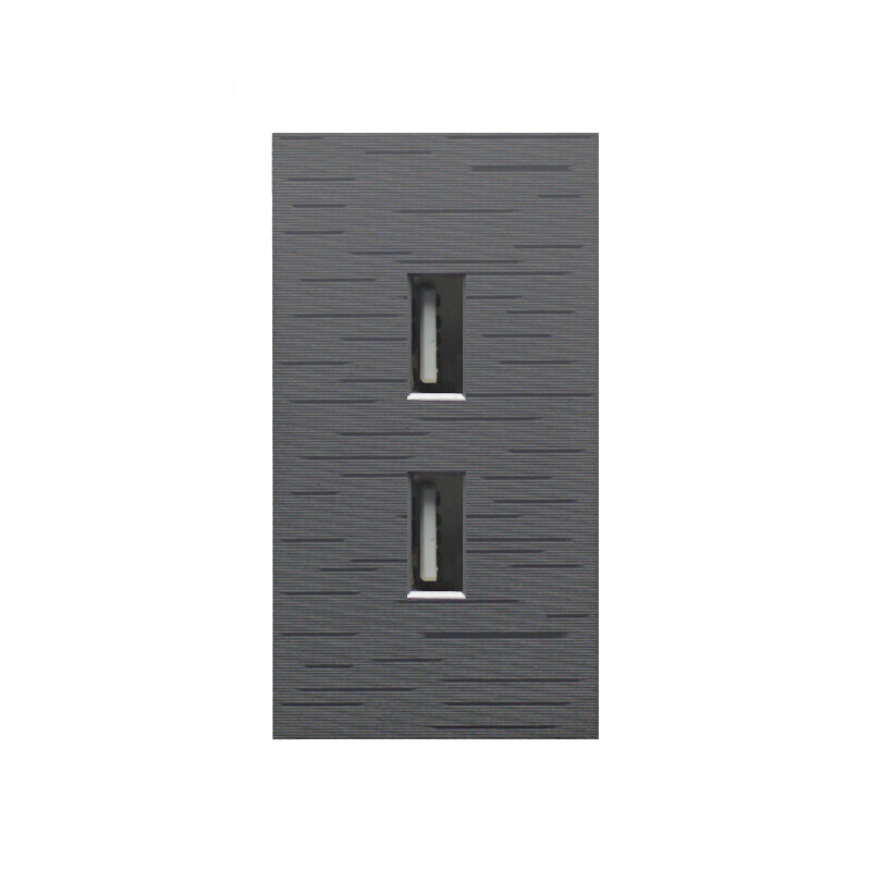 国际电工118型暗装组合银暗灰色开关插座面板功能键双USB插座模块