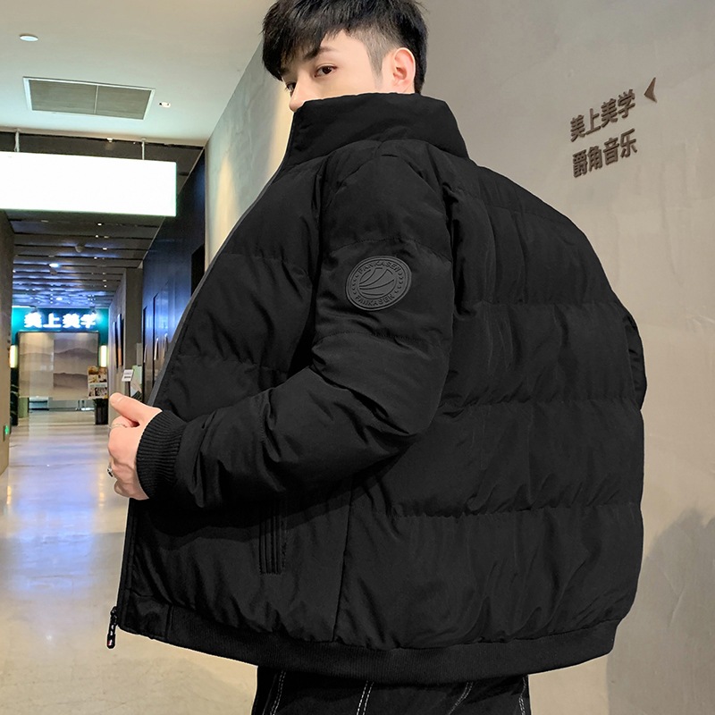 羽绒棉服男士冬季2024新款棉服加厚冬装棉衣外套面包服男防风无帽
