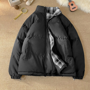 P38 撞色格子棉衣男面包服加厚保暖棉服量大有差 1661 中性款 2025