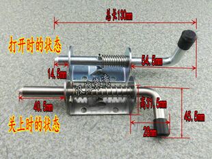 。包邮加厚304不锈钢插销配电柜门弹簧铁插销汽车焊接车厢门插销