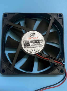 JINYUDA全新FD8015D12MS冷藏冰箱里dc12V伏8cm厘米公分散热小风扇