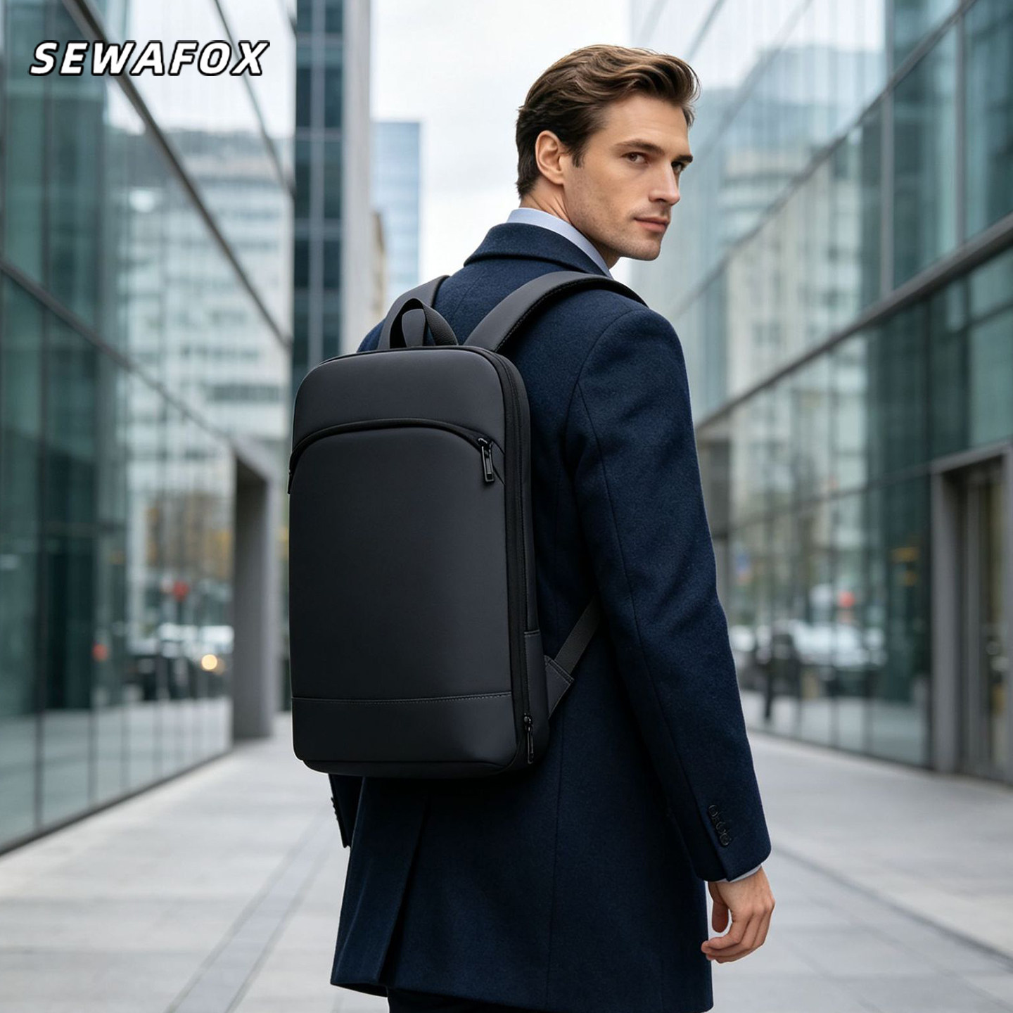 SEWAFOX塞瓦狐高级感商务双肩包