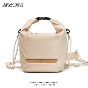 休闲云卷包相机包微单摄影包通勤单肩斜挎包旅行收纳胸包数码包女