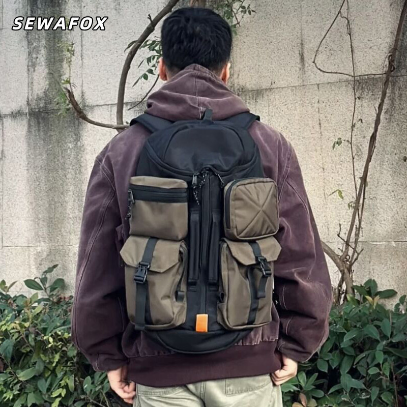 多功能男士旅行户外运动双肩包男款通勤骑行出差防水背包电脑书包