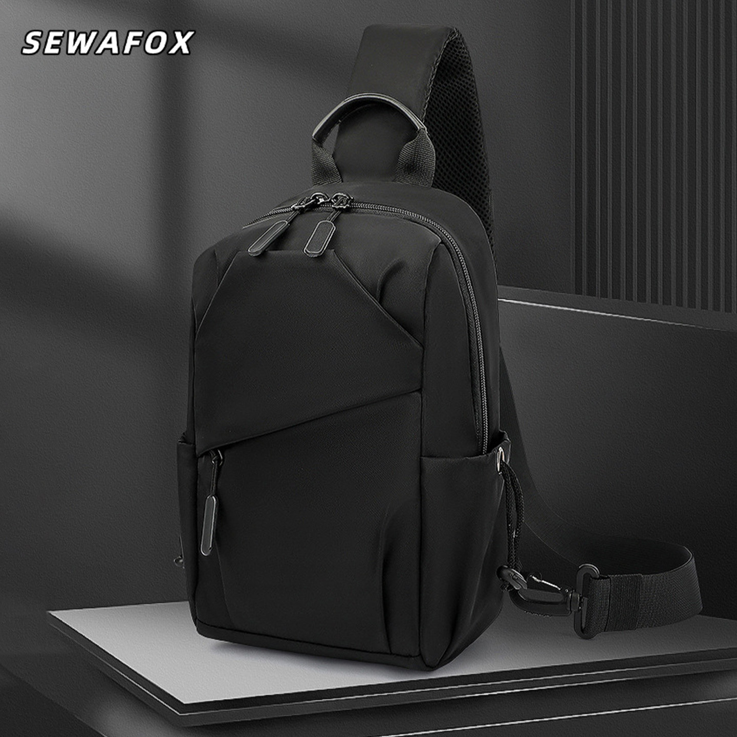 SEWAFOX男士防水多功能斜挎胸包