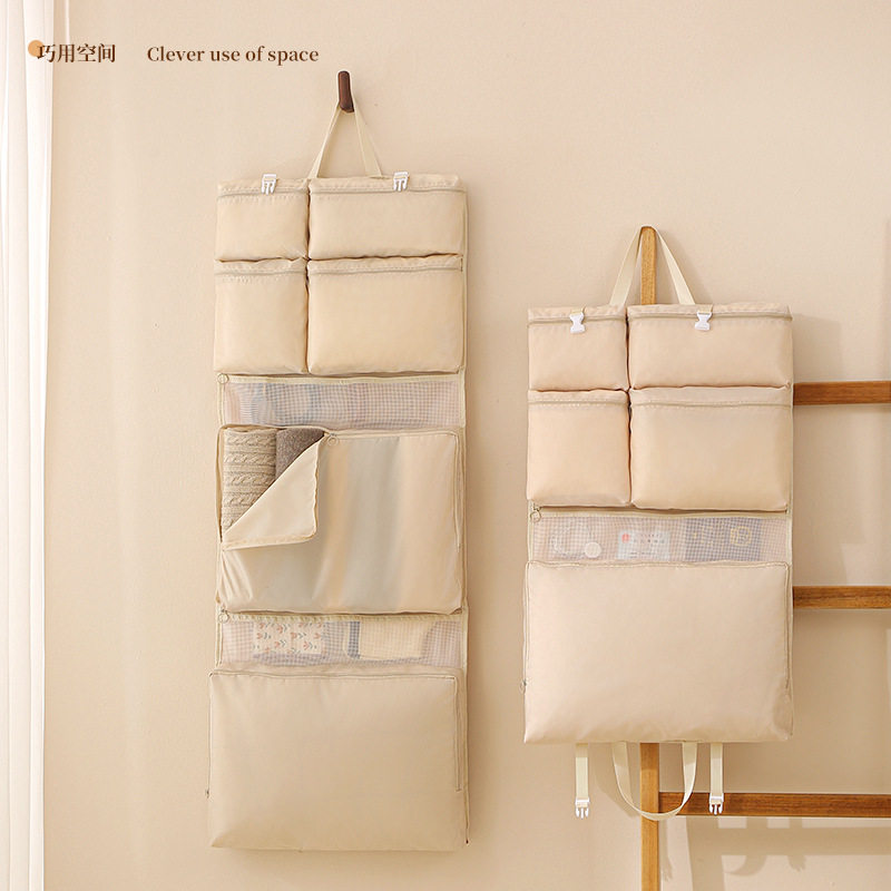 出差旅行收纳袋式手提衣物分装袋可折叠悬挂式内衣整理收纳袋
