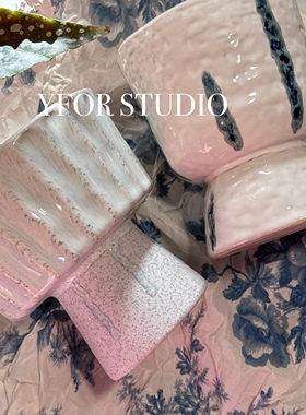 出口外贸蝴蝶兰花盆高脚绿植花卉花器陶瓷盆