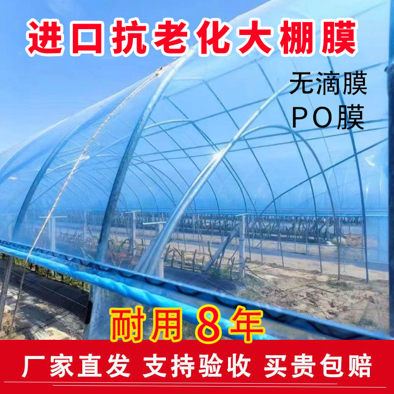 加厚大棚膜PO膜消雾抗老化无滴膜保温防风蔬菜农用养殖透明塑料纸