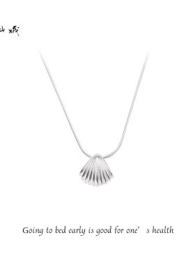 沈仙娥S925纯银贝壳锁骨链小众女