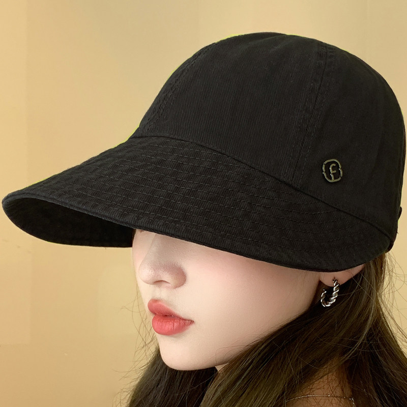 2025新款韩版潮秋冬季牛仔鸭舌帽女式遮阳夏天防晒渔夫帽布凉帽子