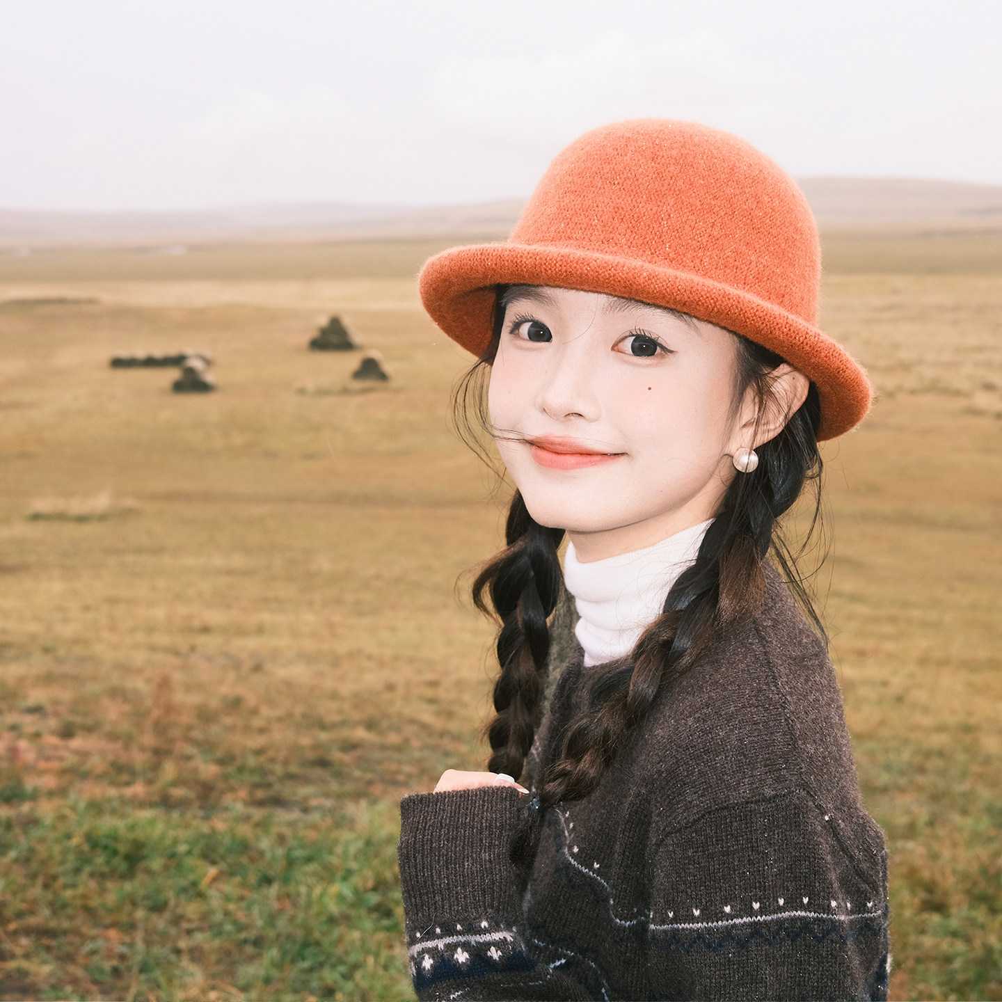 『版型升级』卷边渔夫帽子女