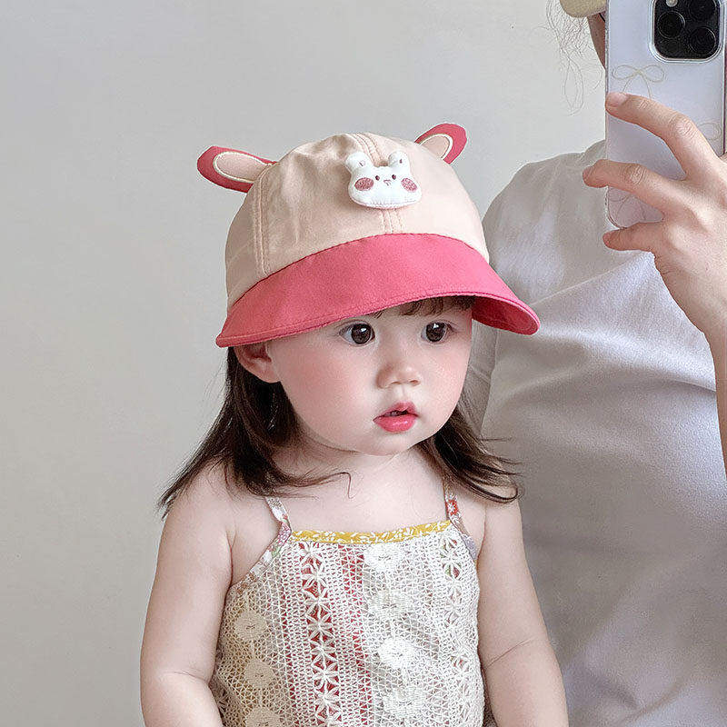 婴儿帽子春秋速干薄款大帽檐遮阳防晒男女童鸭舌帽宝宝夏季棒球帽