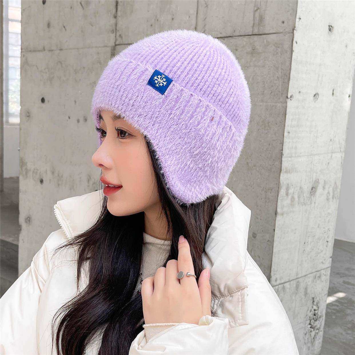 男童帽子冬季男孩针织帽2025新款儿童户外防寒护耳大童保暖防冷帽