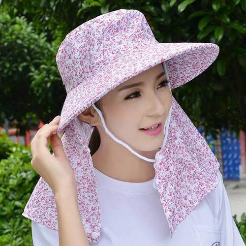 夏季女防紫外线遮阳帽太阳帽骑车