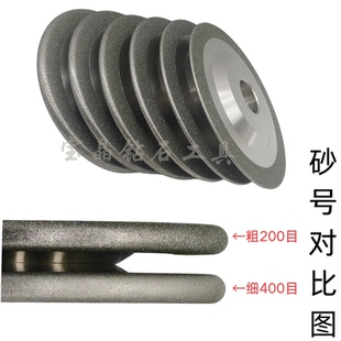 圆弧SDC砂轮钨钢氮化硼CBN砂轮高速钢丝锥开槽R弧钻石合金砂轮