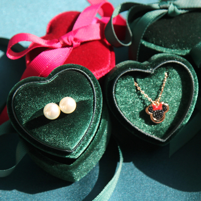 极速New Jewelry box gqift ring box Bowknot Jewelry Organizer