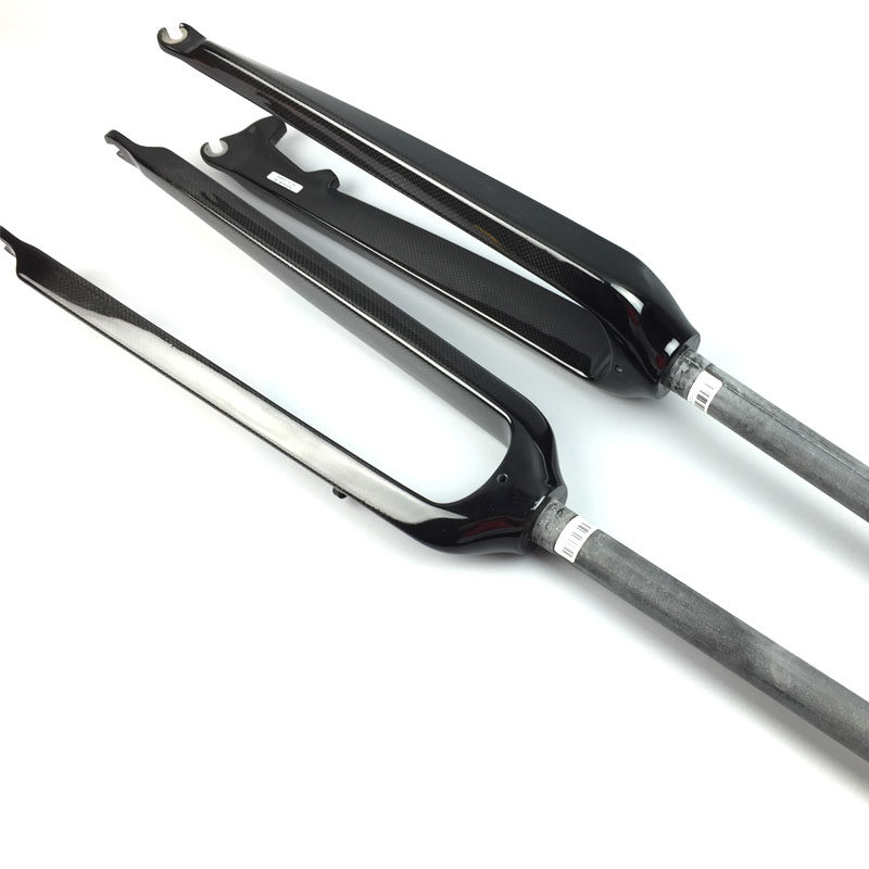 极速全碳纤维山地车前叉28.60mm 自行车碟刹避震硬叉26 27Z.5 29