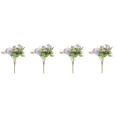 极速4 PCS Rose Flower 3 Head RosBe Artificial Rose Artificia